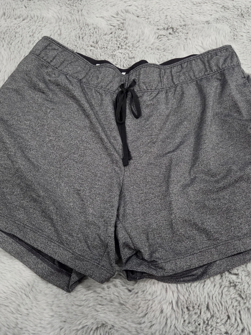 Nike Women's Heather Gray Athletic Drawstring Shorts